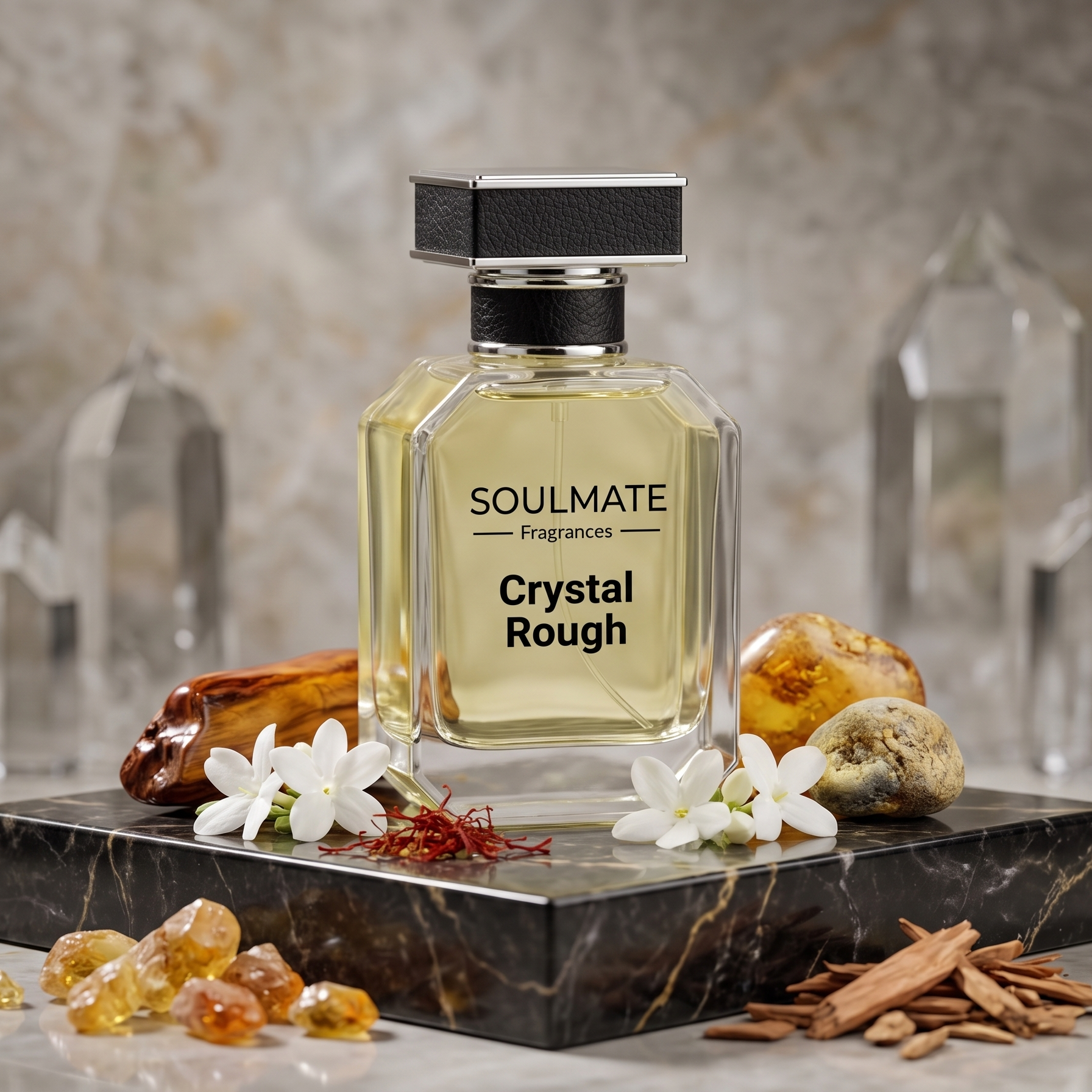 Luxurious long-lasting fragrances crystal rough